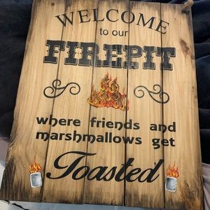 Fire pit sign 🔥
